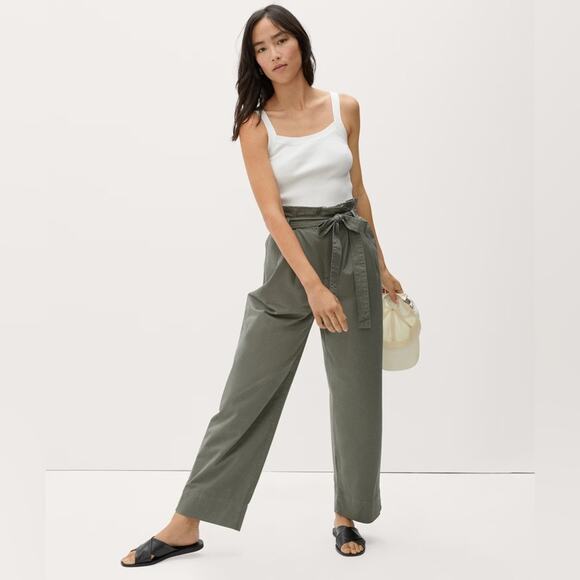 Everlane Day Crossover Sandal Black Leather Flat Slide Size 7 New Comfortable - Picture 5 of 7